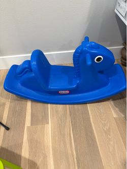 rocking horse blue