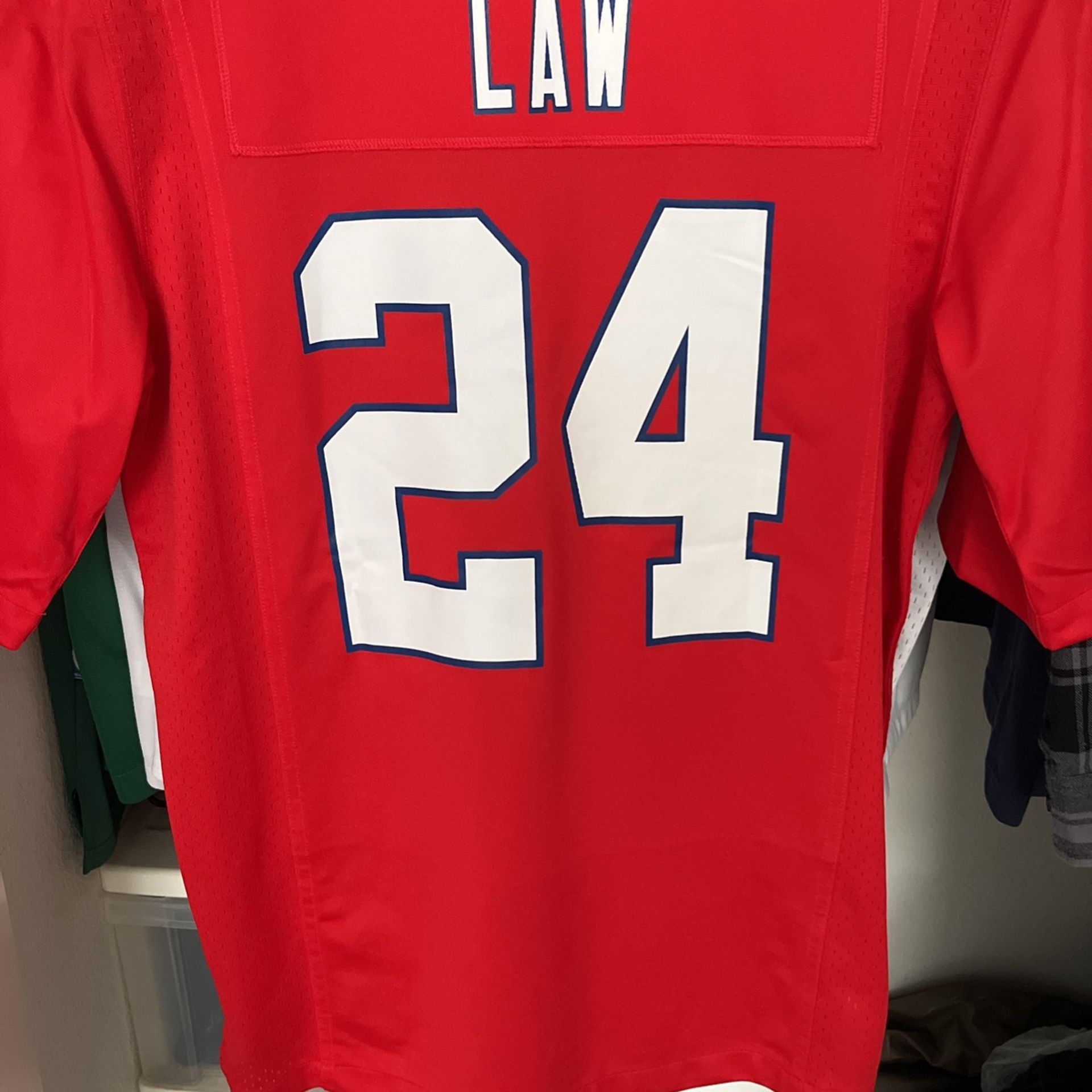 Ty Law Patriots Jersey Size Small