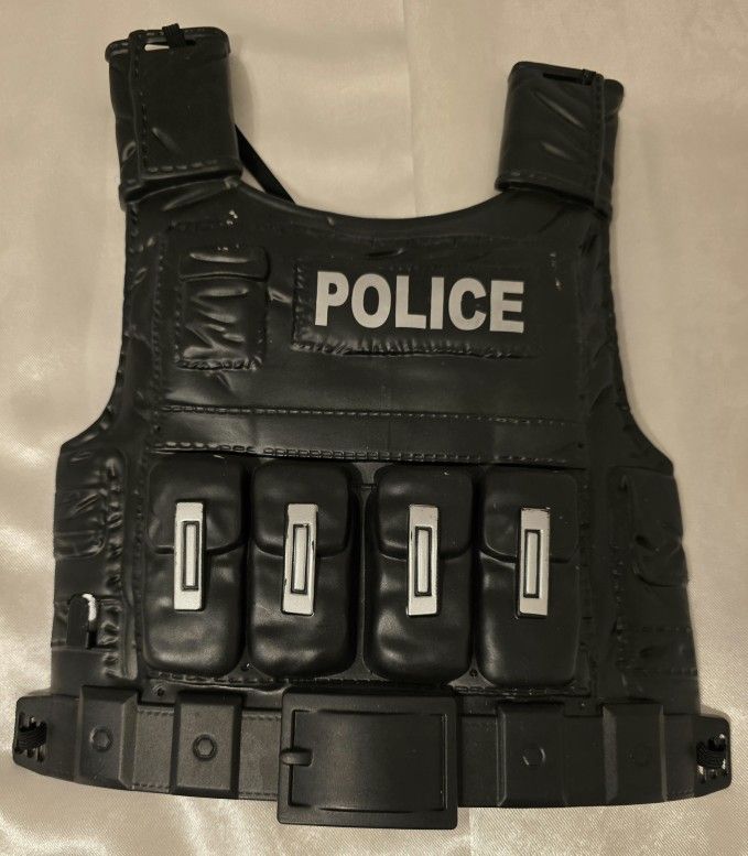 Halloween Plastic Police Vest 