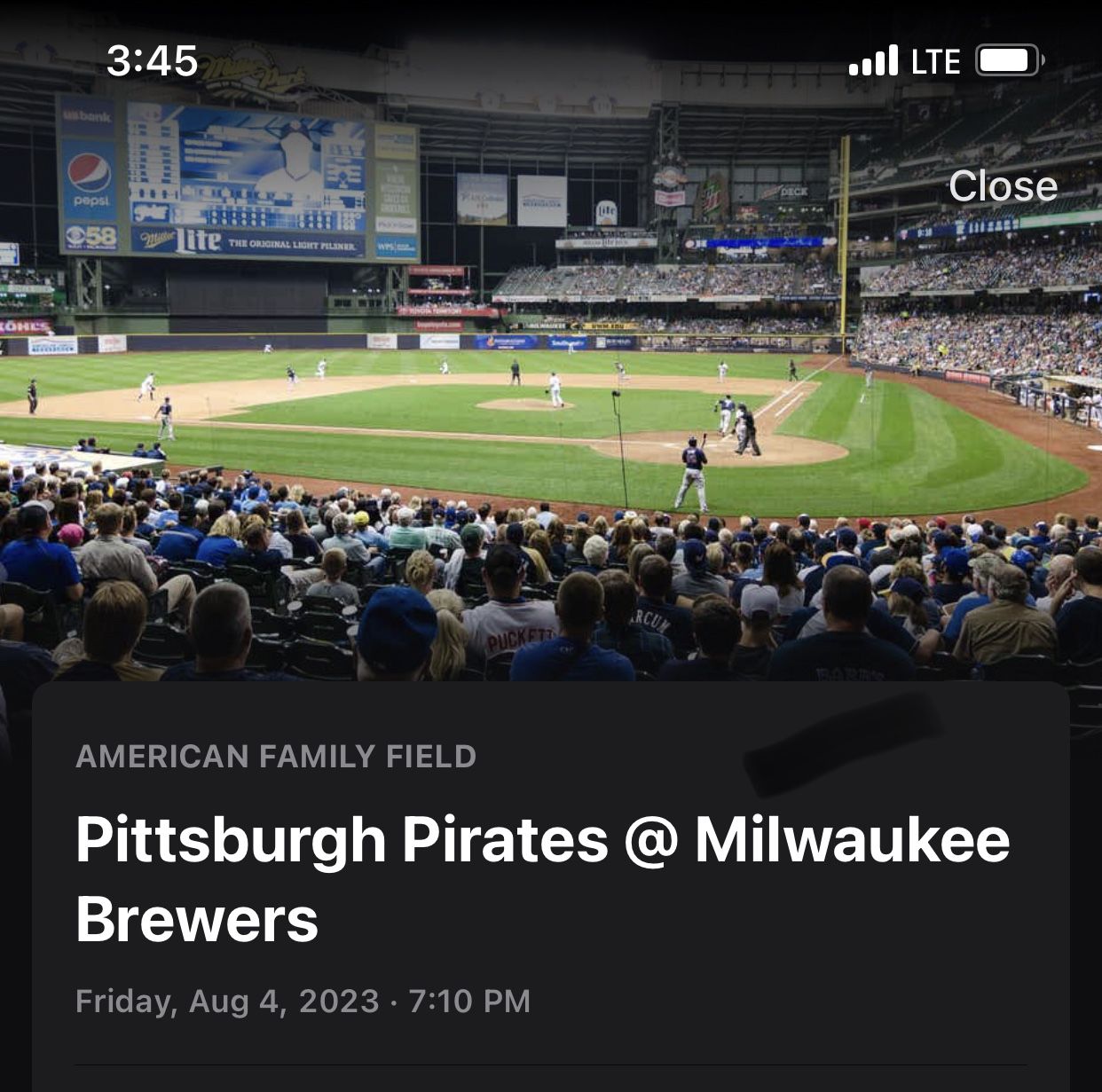Selling 2 Tickets For This Game