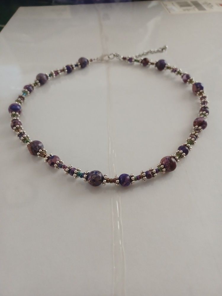 Purple Stone Choker