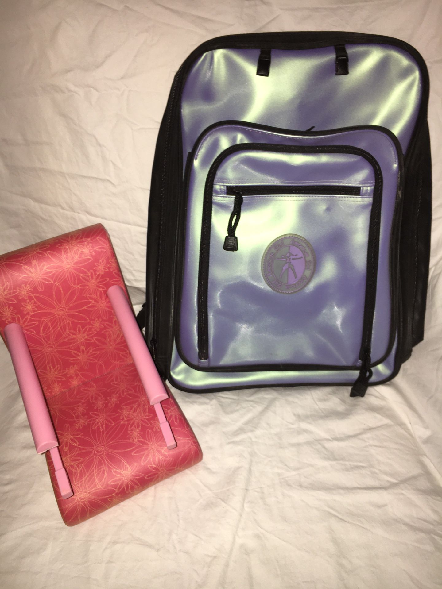 American Girl Doll Treat Seat and AG Backpack for Girl