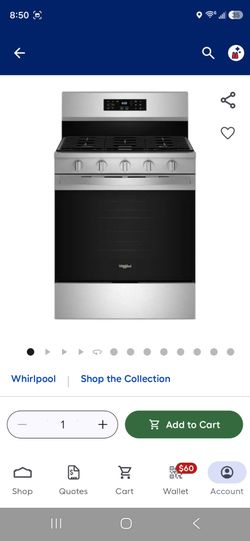 Whirlpool stove