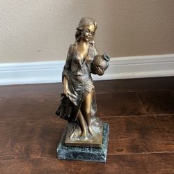 Brass Statue , 8” Tall 