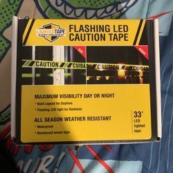 Flashing Led Caution Tape 30 feet long