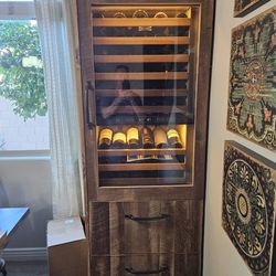 Custom Sub Zero Dual Zone Wine Fridge