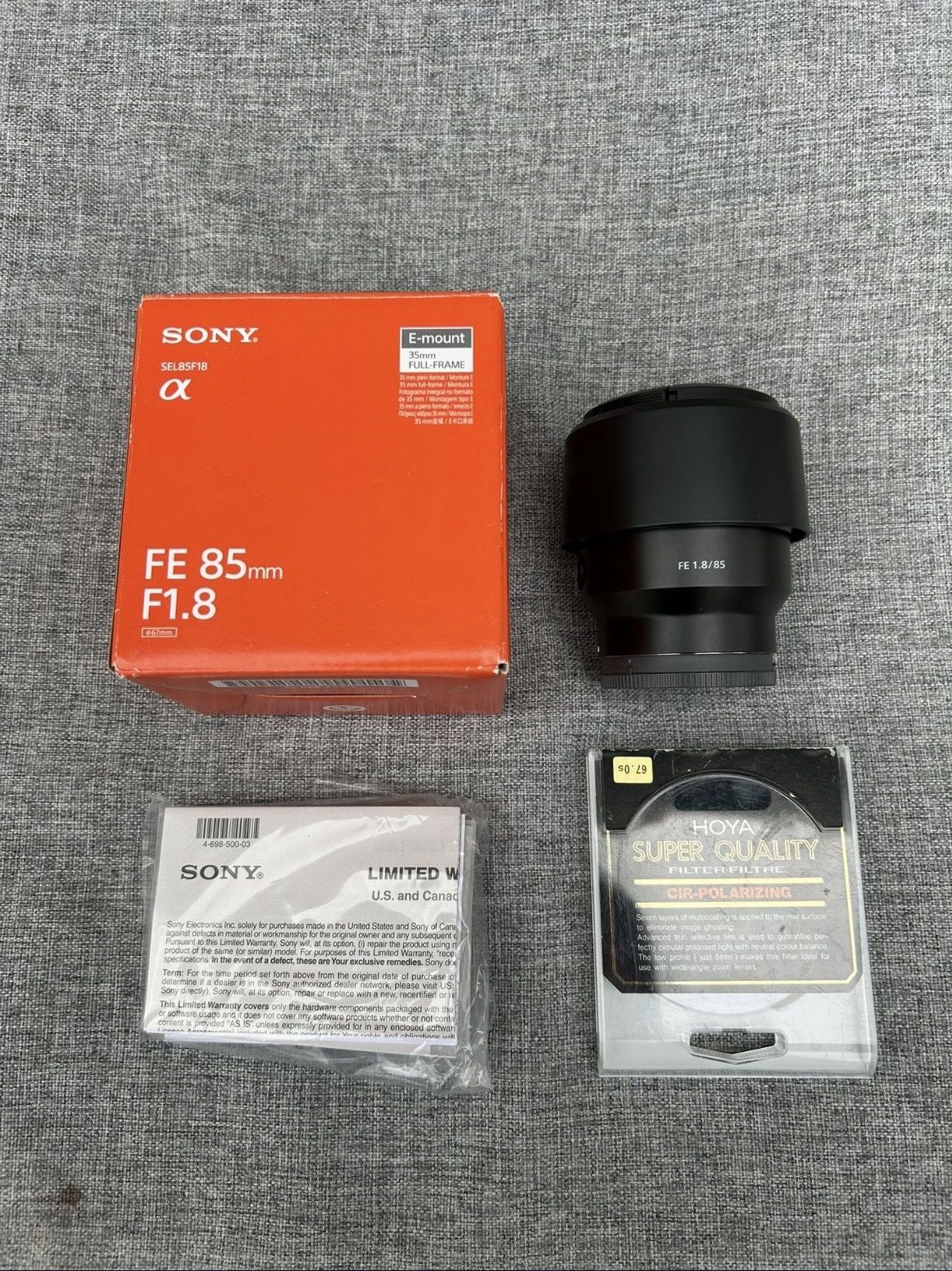 Sony FE 85mm F1.8 Full Frame Camera Lens