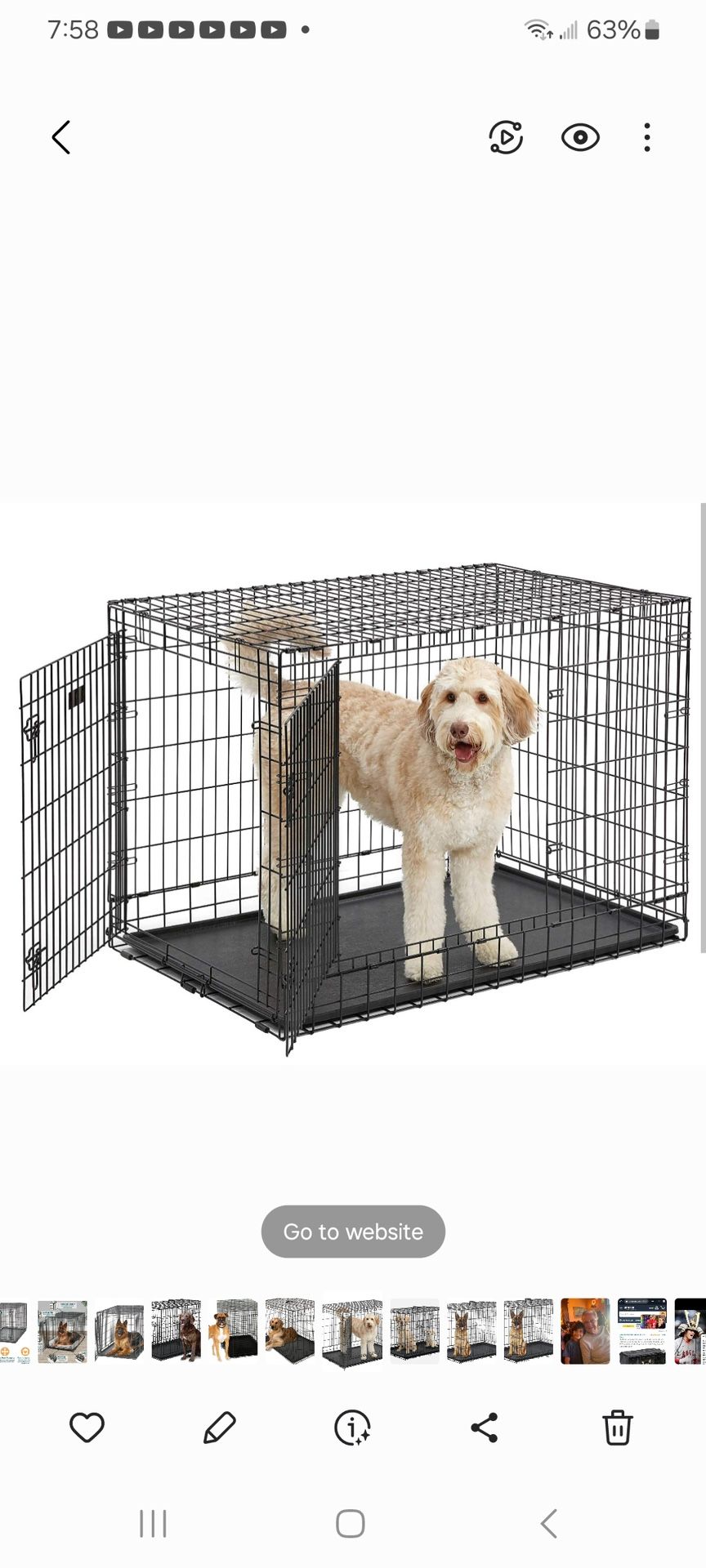 36” Foldable Dog Crate
