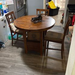 High Top Table With 3 Chairs 