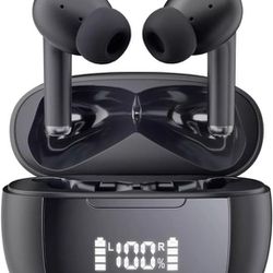 Wireless Earbuds Bluetooth 5.3 with Microphone, TWS Ear-Buds in-Ear Headphones 