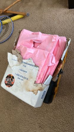 Pink Plastic Retail Bags