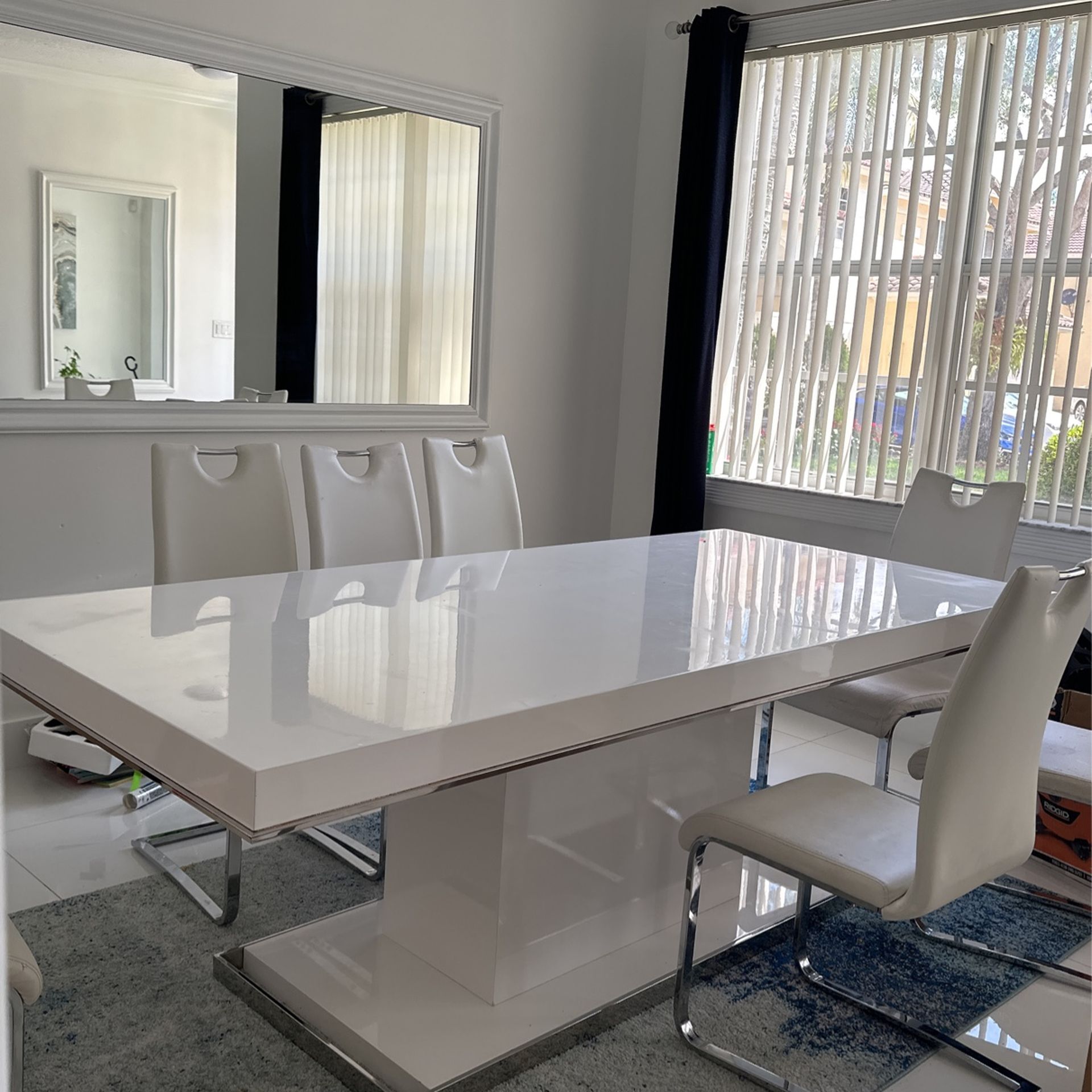 Immaculate White Table From El Dorado Furniture