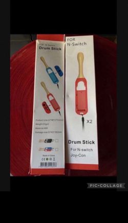 Nintendo Switch Set Of 4pc Drum Sticks