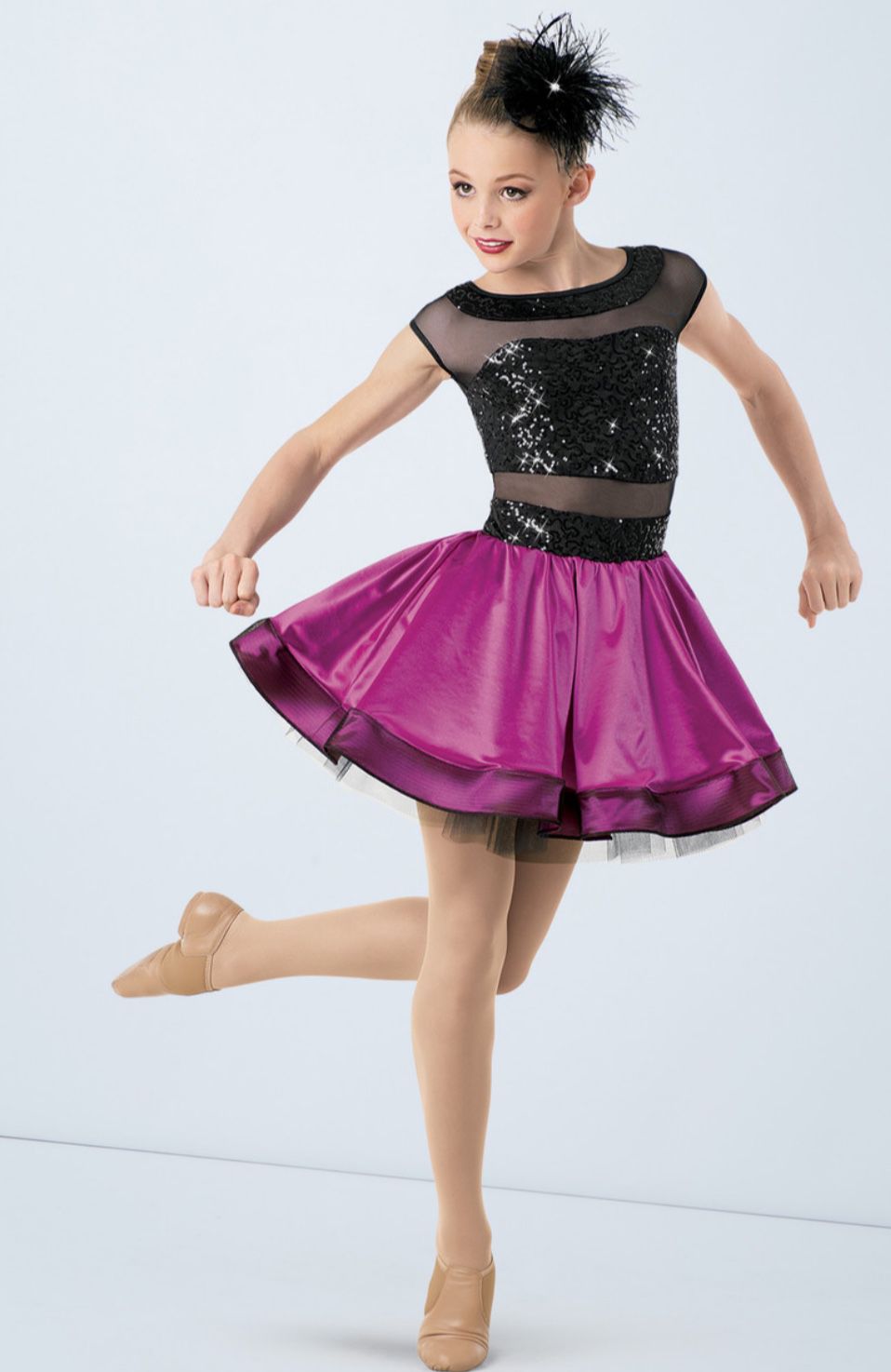 *REDUCED PRICE*Weissman Dance costume hot pink tutu ballet jazz dress leotard ANNA SUN 10138 L