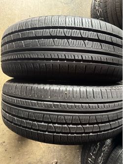 Pair of 235 60 18 Pirelli scorpion verde run flat tires