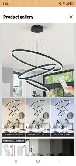 Chandelier  light black