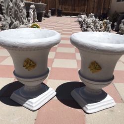 New Flower Pots Made Out Of Cement Perfect Gift 