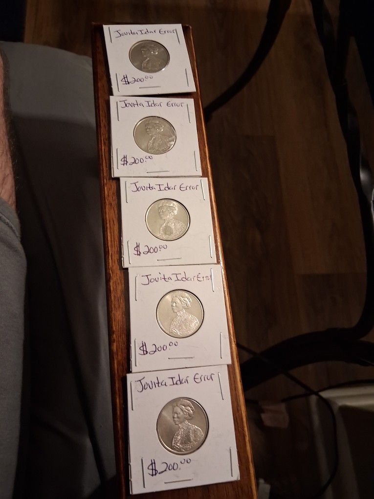 JOVITA IDAR ERROR QUARTERS I HAVE 5 OF THEM $200 EACH