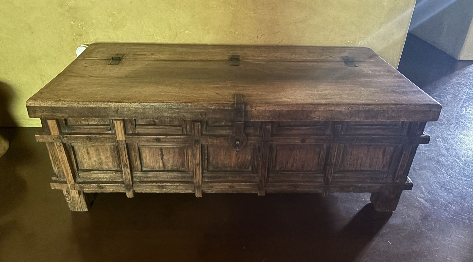 Rustic Wood Trunk Coffee Table