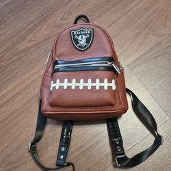 Raiders Loungfly Backpack Pigskin Logo