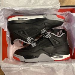 Nike Jordan 4 Bred Reimagined (2024) Men’s Size 9.5