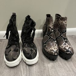 Ladies New Boots - Both Pairs  For $25