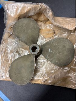 3 blade brass boat prop