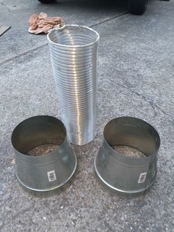 HVAC Ducting pieces - 10x8 reducers & 6" flex duct