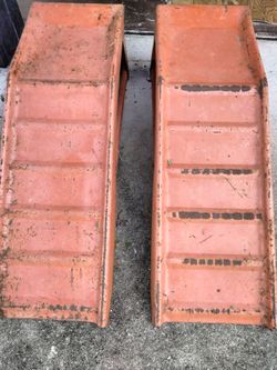 Metal Ramps Car Lawnmower Golf Cart
