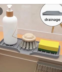 Sink draining mat