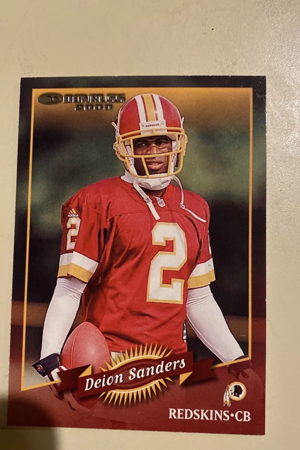 Deion Sanders collector card 2000