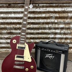 Les Paul Epiphone “Brand New” w/ Peavey Amp