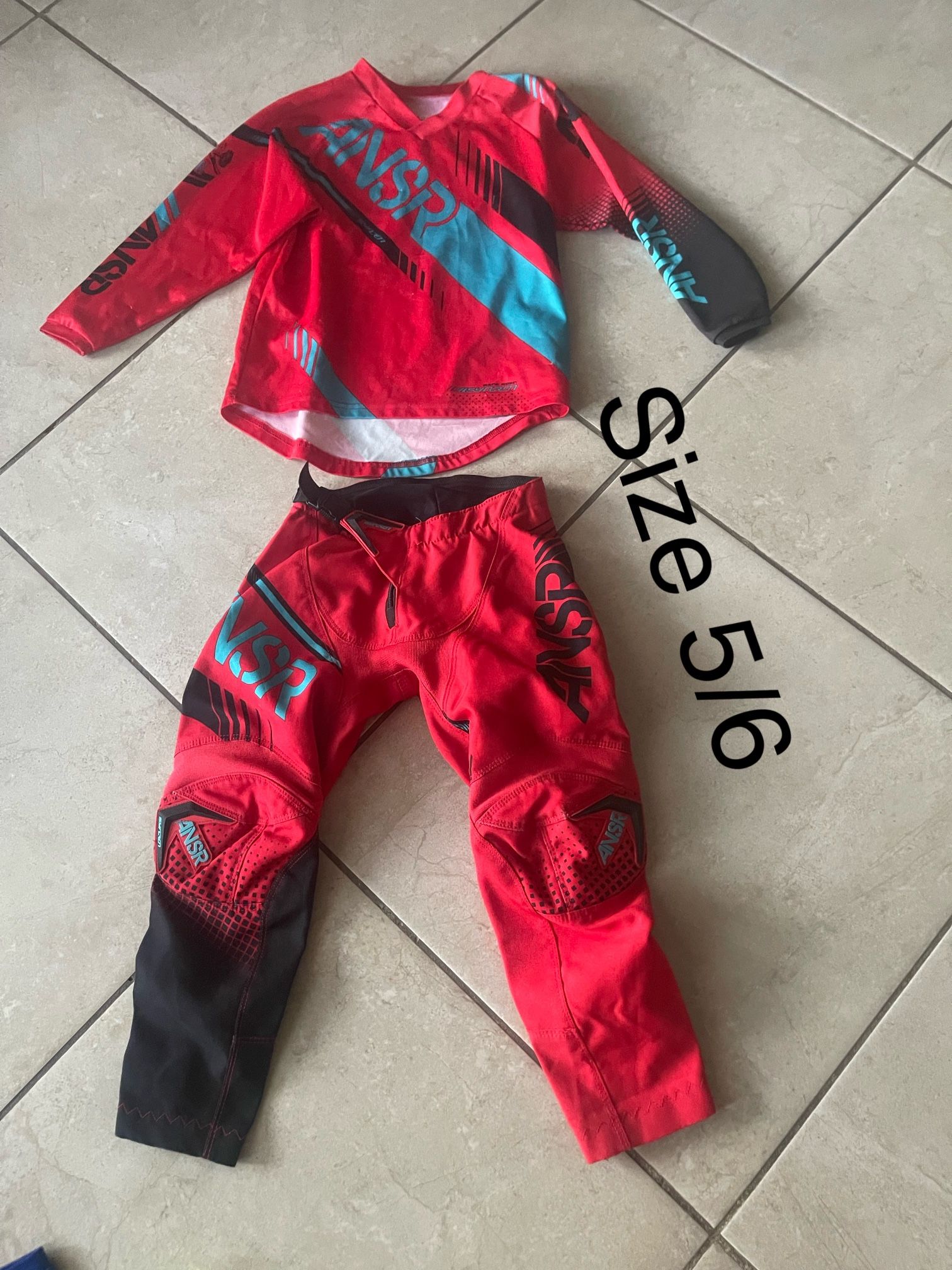 Kids Motorcycle Gear Set Size 5/6