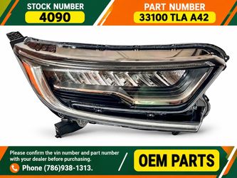 2020-2022 HONDA CR-V TOURING/HYBRID TOURING OEM RH LED HEADLIGHT. PASSENGER SIDE.