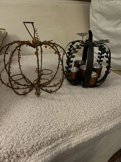 Votive Metal Pumpkins