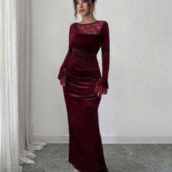 Velvet Maxi Dress