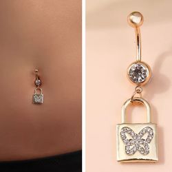 Lock Belly Ring 