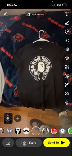 Black Graphic T-Shirt with Circle Logo