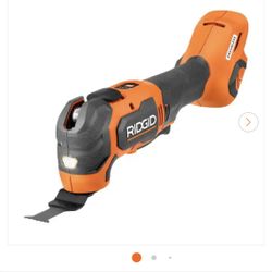 NEW RIDGID 18V Brushless Cordless Oscillating Tool With Battery And Charger