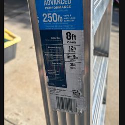 8’ De Werner Aluminum Ladder