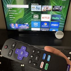 Magnavox 40” 1080p LED Smart TV with Roku streaming stick