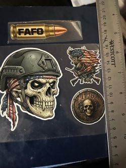 4 vinyl stickers/decals