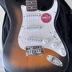New Squier By Fender Stratocaster Electric Guitar 