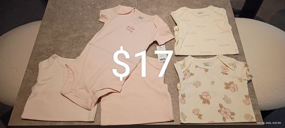 Carter's Baby Girl Floral Multipack Bodysuits (5-Pack)