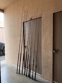 Bunch of Rods. Saltwater and Freshwater