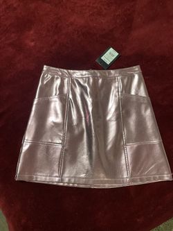 Pink Metallic Girl Skirt 