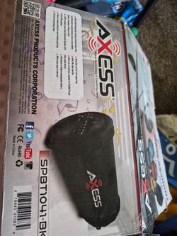 Axess Thunder Sonic indoor/outdoor hi fi 3" Bluetooth speaker