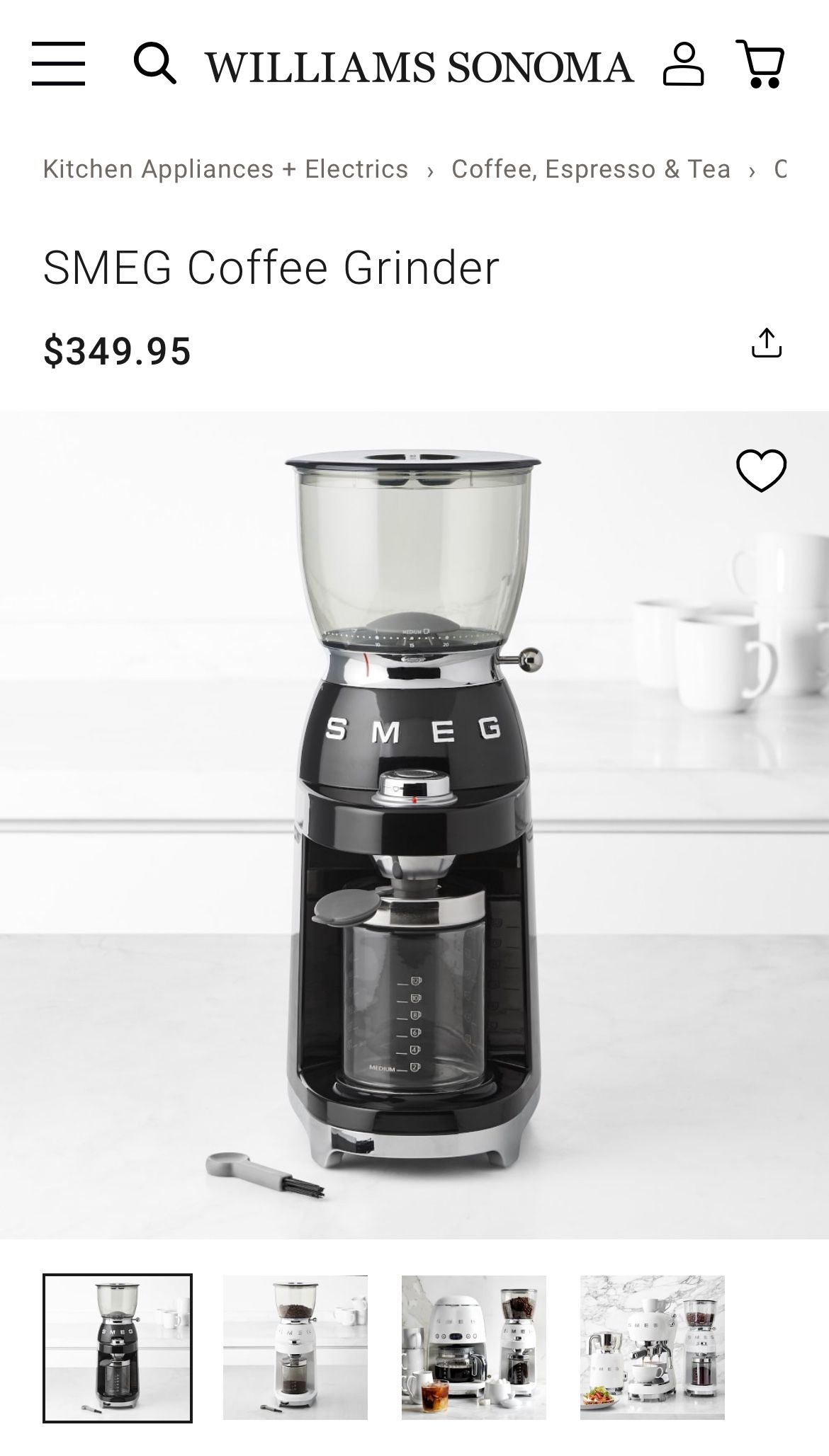 SMEG Coffee Grinder