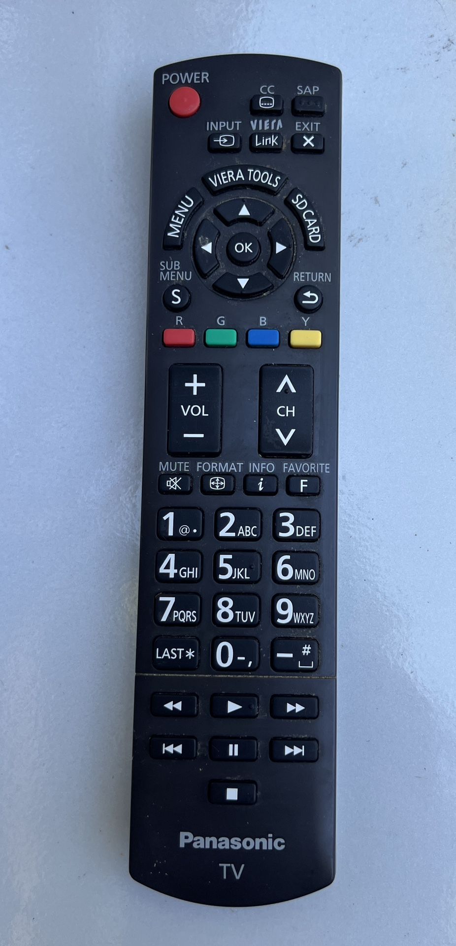 Panasonic N2QAYB000570 TV Remote Control Authentic Genuine Original Official OEM 