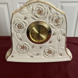 *** For sale Lenox Golden Rose Mantle Clock ***